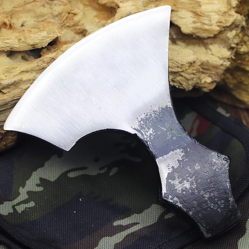 Outdoor high carbon steel hand forged beating axe high hardness breaking wood chopping tree camping woodworker axe sharp