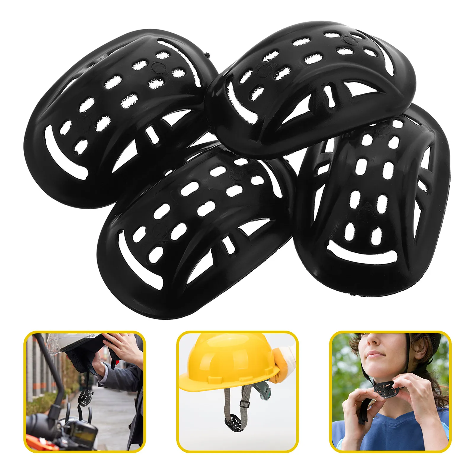 4Pcs Chin Protector Pads Soft Silicone Cushion for Chin Fit Long Ride Comfort Cycling Motorbike Safety