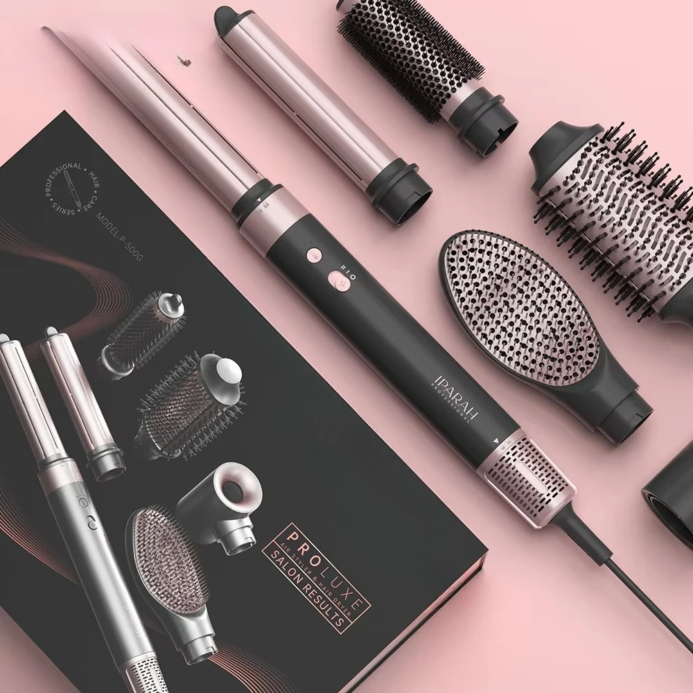 P-500 6in1 Hair Straightener Brush Electric  High -Speed 11000RPM BLDC Motor  Hair Dryer for Women