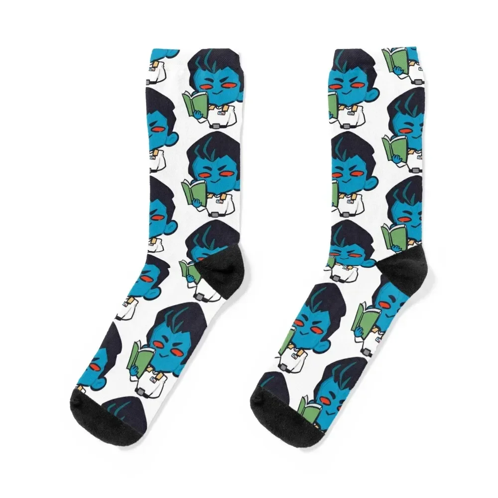 Blue Chibi Socks hiphop ankle halloween fashionable Socks Ladies Men's