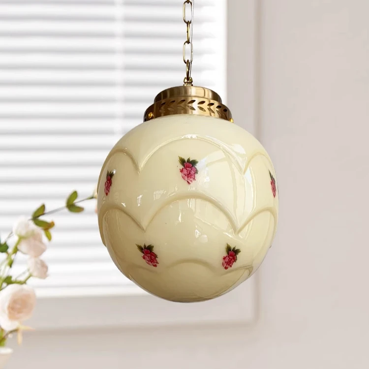 

Bauhaus lamps Vintage Butter Yellow Glass Lampshade French Pendant Light Antique Bedroom Light Dining Room Hallway Pendant Lamp