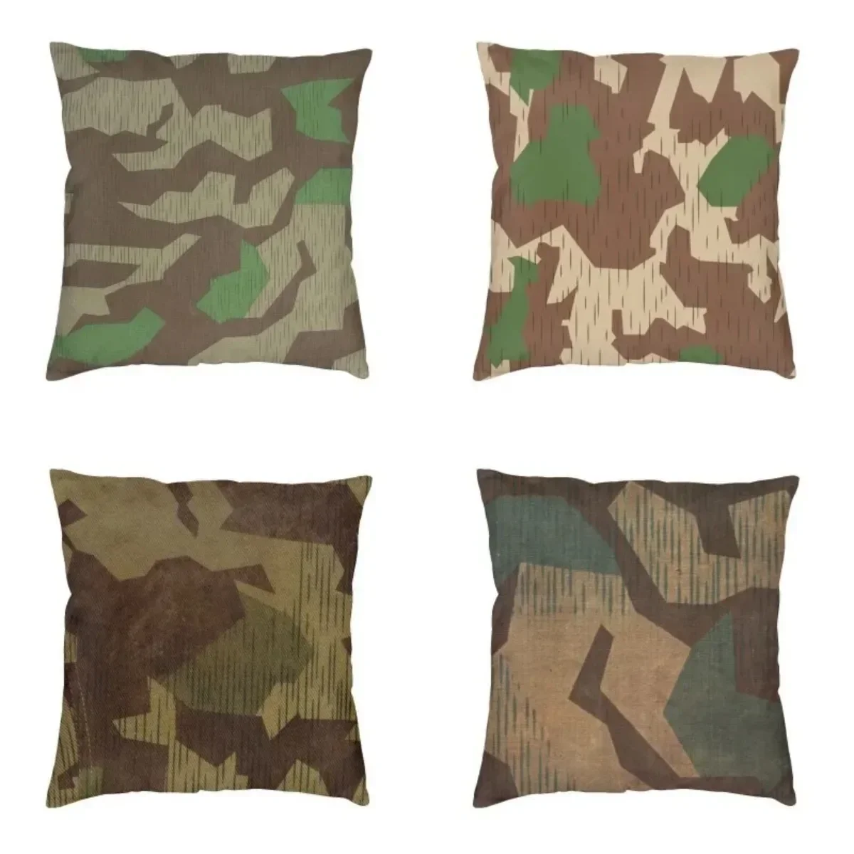 Splittertarn Splinter Camo Camouflage Cushion Cover Bedding Sofa WW2 Military Army Art Throw Pillow Case Decoration Pillowcase