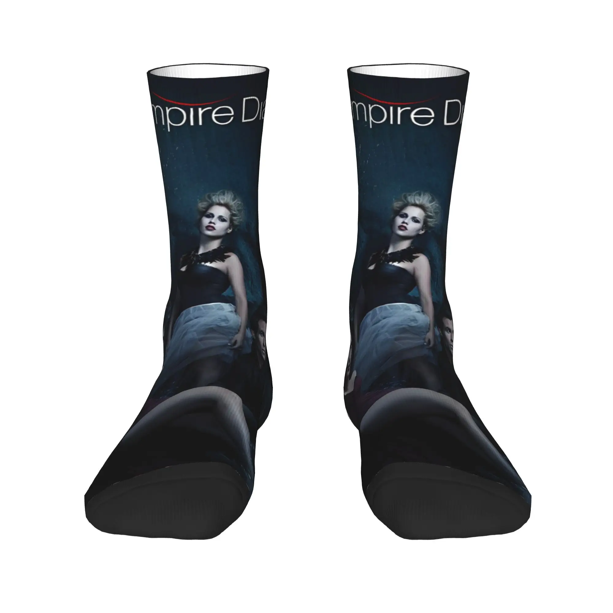 Дневники вампира Дэймон Сальваторе, дизайнерские чулки, носки в стиле ретро, осенние носки против пота, женские и мужские удобные велосипедные носки