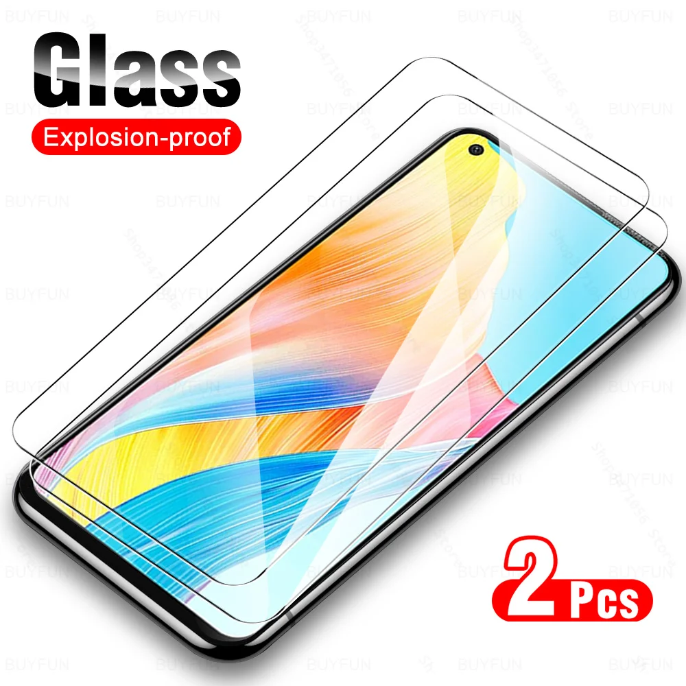 2Pcs For Oppo A78 4G Tempered Glass Screen Protector Appo A58 A58x A98 5G OppoA78 OppoA98 A 78 98 58 78A CPH2565 Full Glue Film