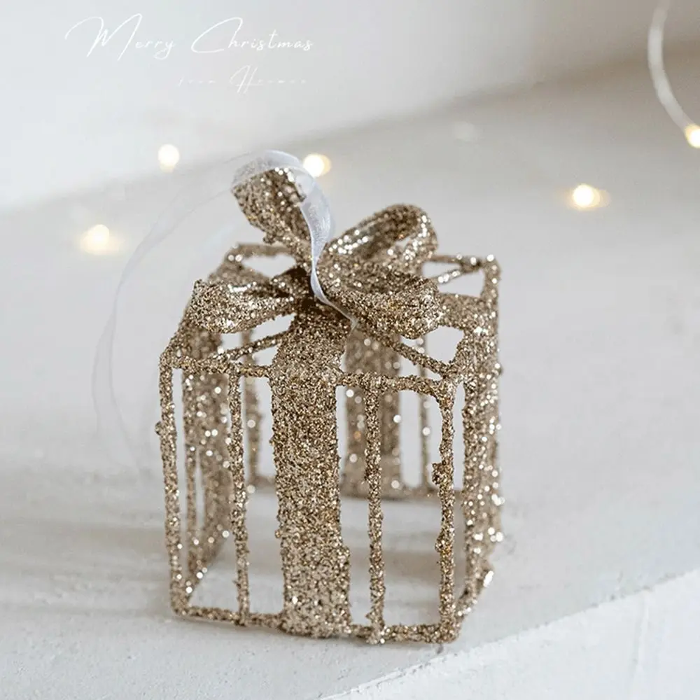 

Gold Christmas Decoration Iron Art Glitter Hanging Pendants Party Supplies Photo Props Christmas Tree Ornament Christmas