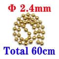 2.4mm gold 4pcs