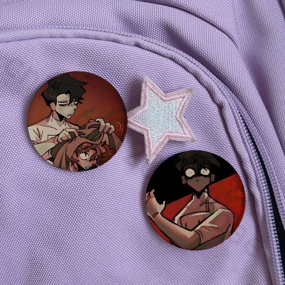V-Vincent R-Rody D-Dead P-PlateS 32/44/58mm Handmade Pins Round Brooch Badge Backpacks Clothes Jewelry Gifts