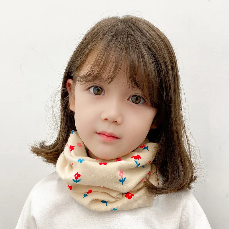 Spring Autumn Cotton Children Boys Girls Scarf Cartoon Kids Child Magic Neckwarm O Ring Scarves Child Collar Soft