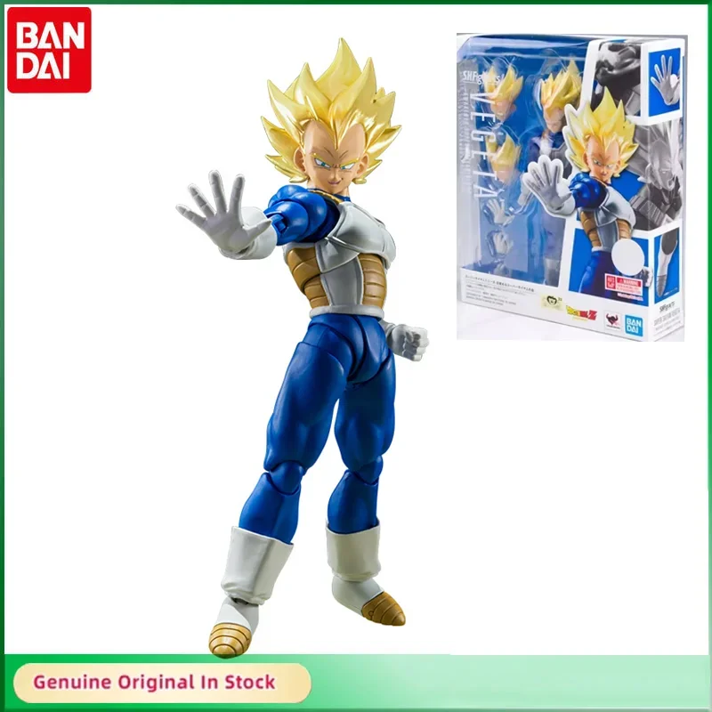 

Bandai Original SHFiguarts Dragon Ball Z Super Saiyan 2 Vegeta IV Anime Action Figure Active Joints Model Collectible Gift