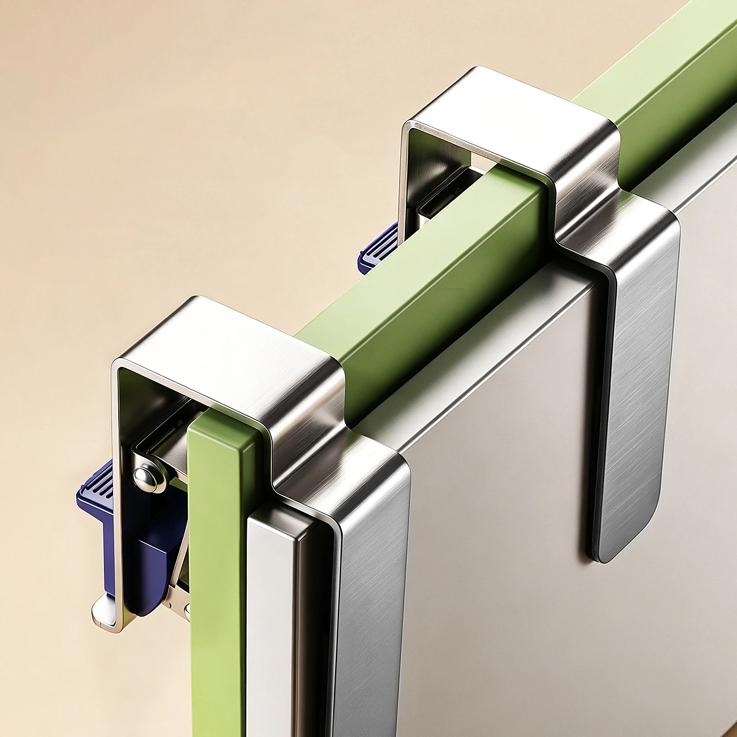 Schnellpositionierende Press-Lock-Schubladenbefestigungsklemmen, dicke Edelstahl-Vorrichtungen für die Heimwerker-Montage von Schränken und Schubladen – Detail 6