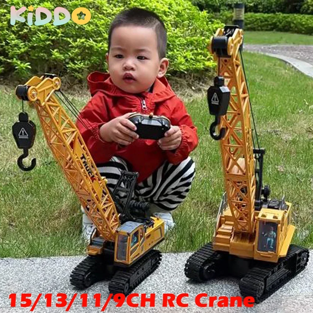 

caminhão controle трактор кран на радиоуправлении Большой сплав, радиоуправляемый кран, гусеничный экскаватор, грузовик из сплава, трактор, 15/13/11 каналов, инженерный автомобиль, 2,4 ГГц, игрушки для детей, Рождество