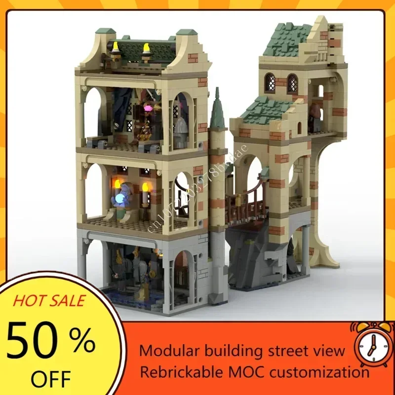 1376 PCS Suspension Bridge Modular MOC Creative Building BlockStreet View Custom Puzzle Architecture DIY Assembly Model Toy Gift