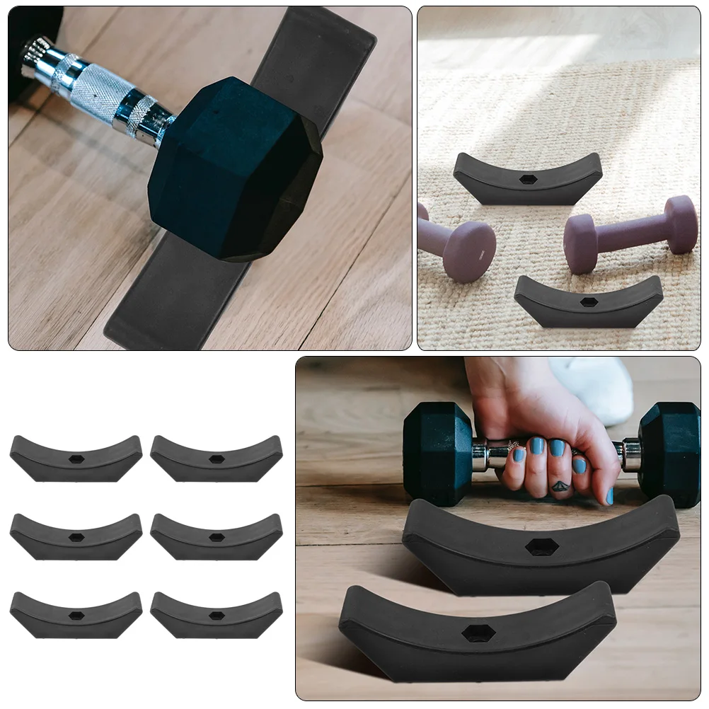 

6pcs Storage Rack Sturdy Wear-Resistant Plastic Stand For Home Gym Fitness Supplies Holder Replacement Workout Equipment