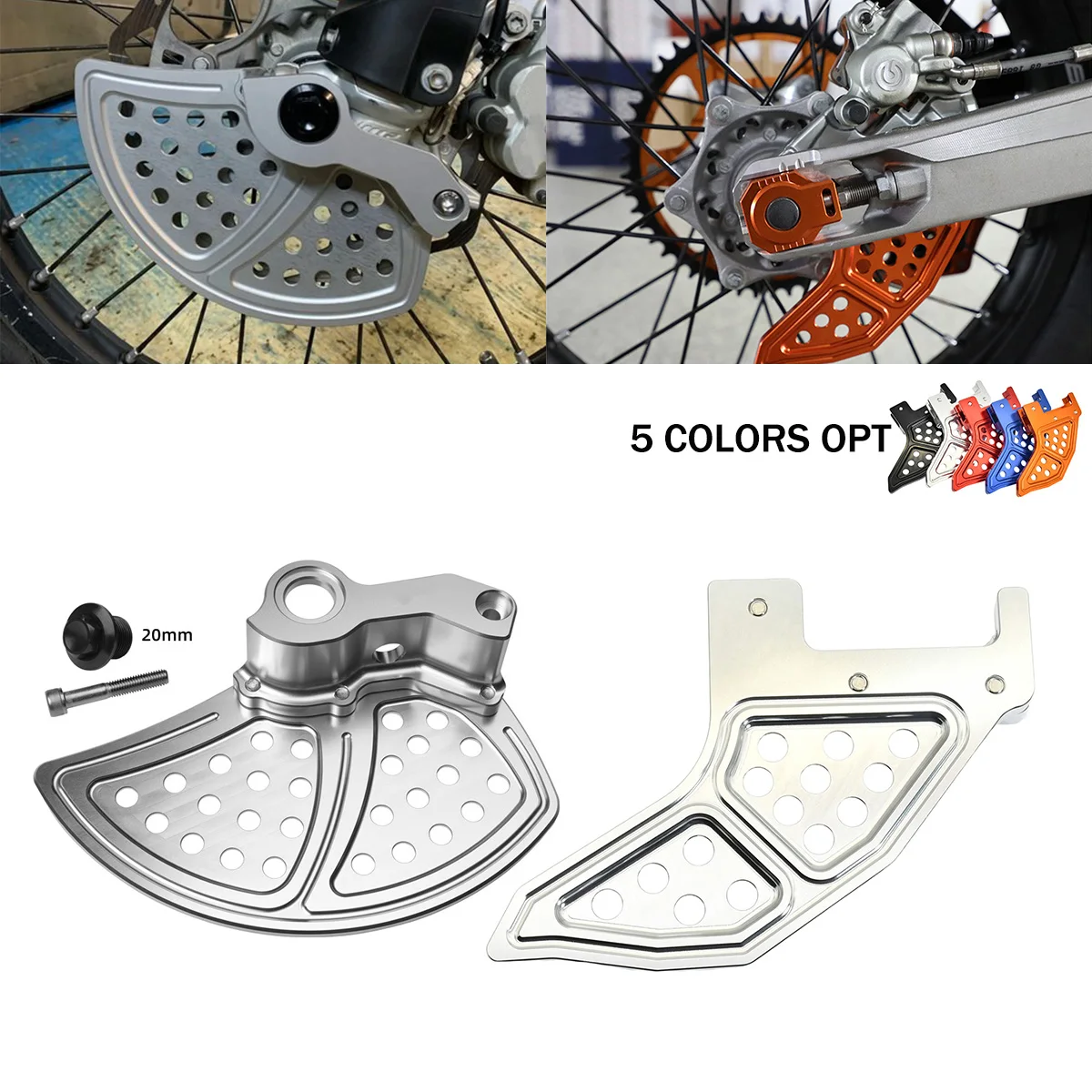 Protection de disque de frein avant et arrière pour Husqvarna 125-450 TC FC 2015 125-501 TE TX TC FE FX FE 2016-2023 KTM EXC/EXC-F