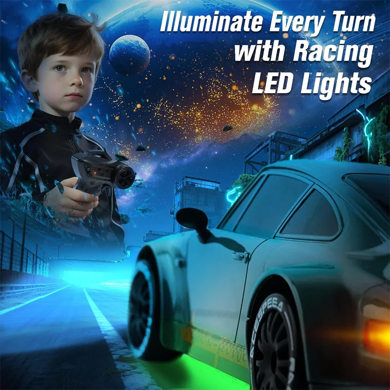 รถดริฟท์บังคับวิทยุ 911 4WD รุ่นใหม่ ขนาด 1/20 ของเล่นรถแข่งบังคับวิทยุสำหรับเด็ก ระดับมืออาชีพ ของเล่นจำลองรถ ของขวัญสำหรับเด็กผู้ชาย