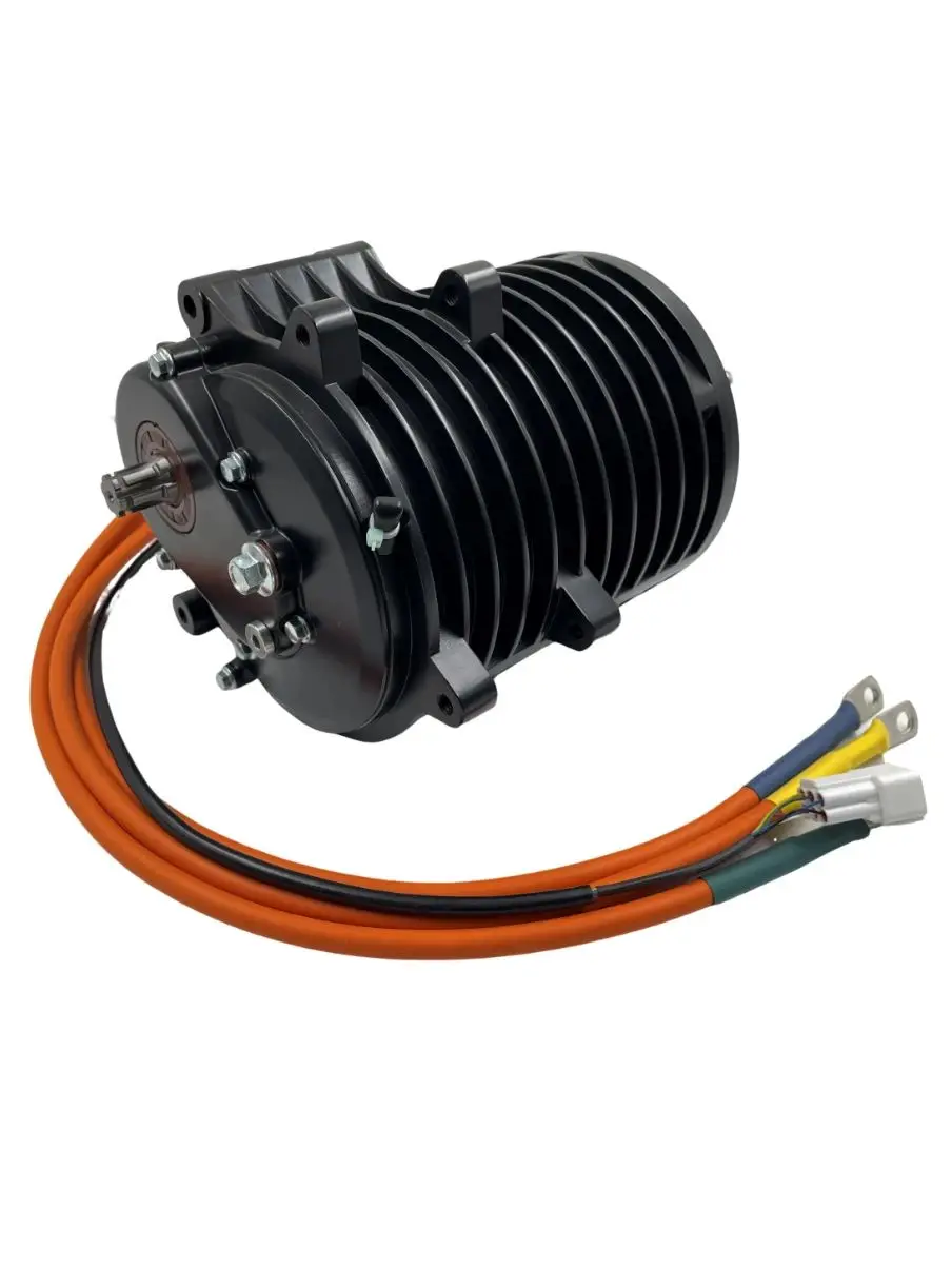 QSMOTOR 138-C V3 3000W High Torque Mid-Train Internal Gear With Fardrive Controller ND72680 For E-Vehicle Electric Motorcycle