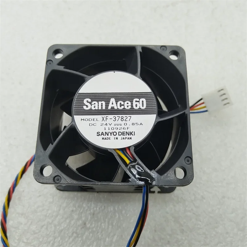 

SANYO DENKI XF-37827 DC 24V 0.85A 60x60x38mm Server Cooling Fan