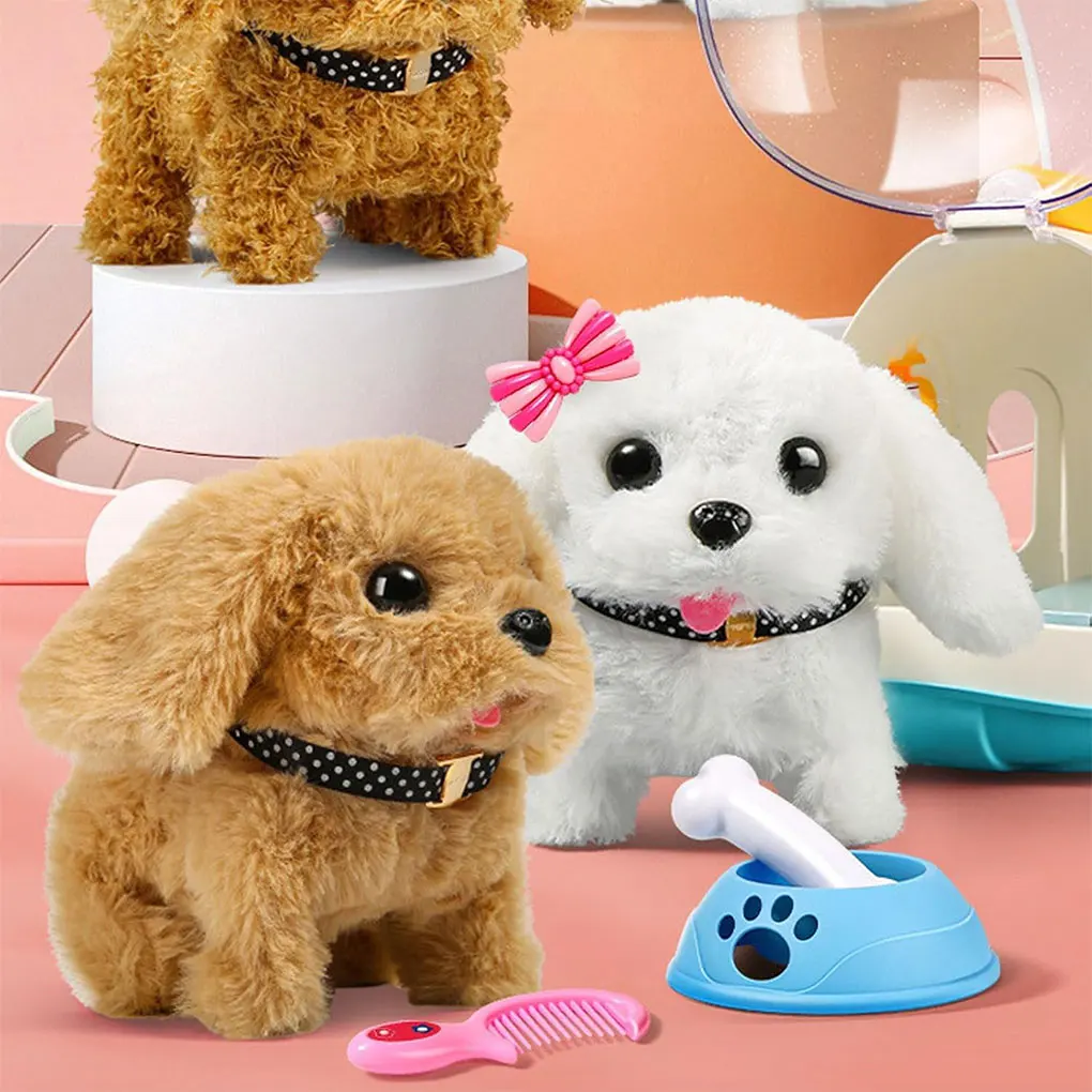 Electric Simulation Plush Pets Realistic And Comfortable Touch Toy Walking Plush Toys Childrens Toys