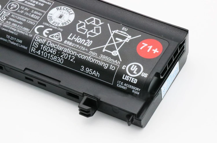 SB10H45071 00NY486 71 + batería de ordenador portátil para Lenovo ThinkPad L560 L570 Series SB10H45073 SB10H45074 batería