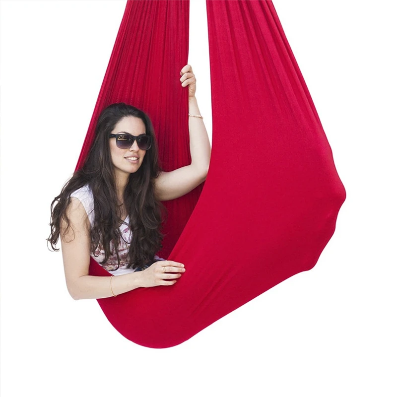 150x280cm Full Set Yoga Hammock Flying-Aerial Fabric Swing Latest Multifunction Anti-Gravity Yoga Belts Yoga Training For Kids