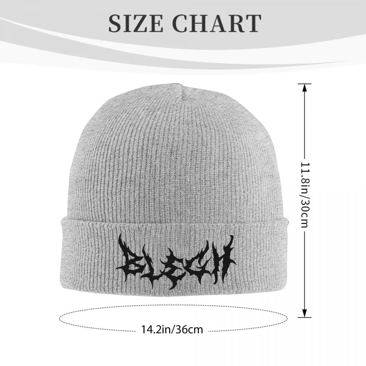 New Blegh Heavy Metal Metalcore Deathcore Warm Knitted Cap Winter Knit Bonnet Hat Skullies Beanies Hip Hop Caps for Unisex
