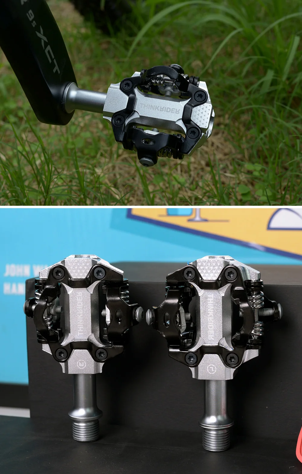 Think rider fahrrad pedal 3 abgedichtete lager ultraleichte aluminium versiegelte lager straße bmx mtb spd pedale rutsch fest wasserdicht – Detail 12