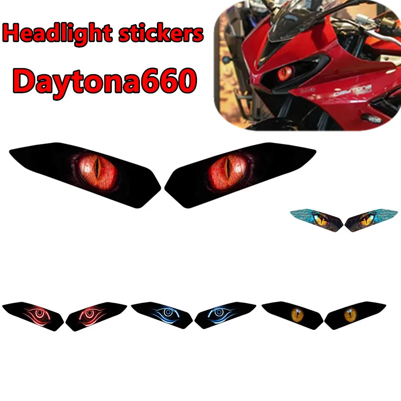 

Fit For DAYTONA 660 2024 Daytona660 STICKERS Motorcycle Headlight Protection Sticker Headlamp Guard Stickers Decals Accessories