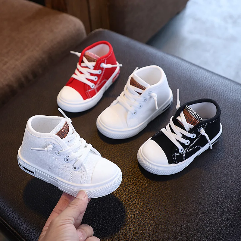 2026 New Kids Canvas Shoes Spring Autumn Low Top Breathable Toddler Casual Shoes Fashion Non Slip Footwear