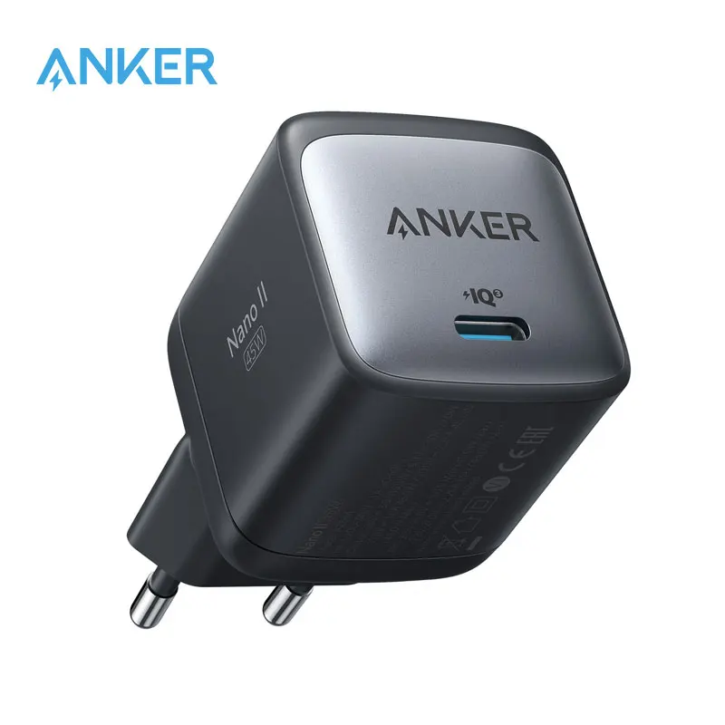 Anker Nano II 45W Fast Charger Adapter USB C Charger PPS Supported GaN II Compact Iphone Charger For iphone 15/15 pro For Galaxy