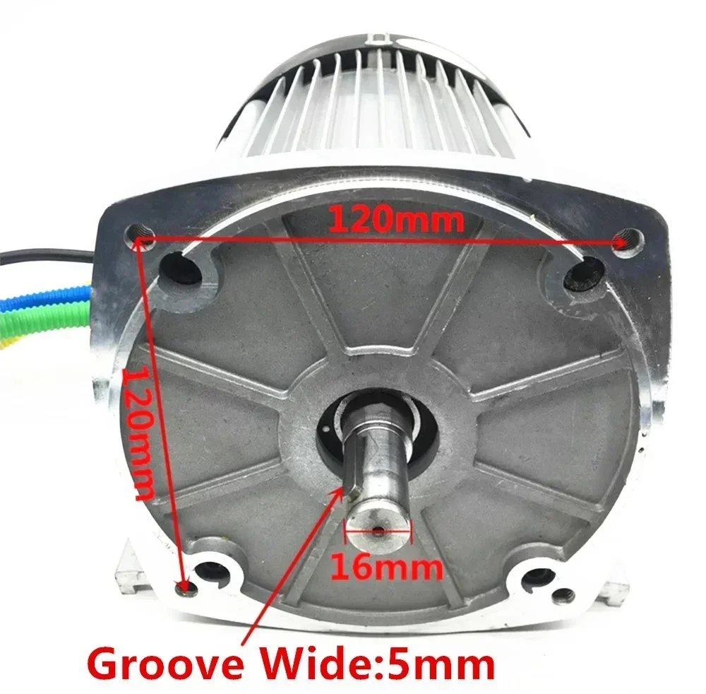 DC48/60/72V1000/1800W brushless high-speed motor BM1424ZXF electric vehicle modified tricycle permanent magnet gear motor