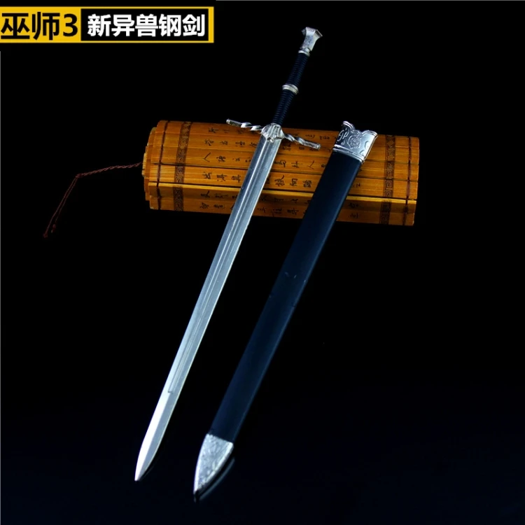 Hot Sale Alloy Weapon Wild Hunt Steel Sword Double-headed Beast Knife Model Toy Action Figure In Stock