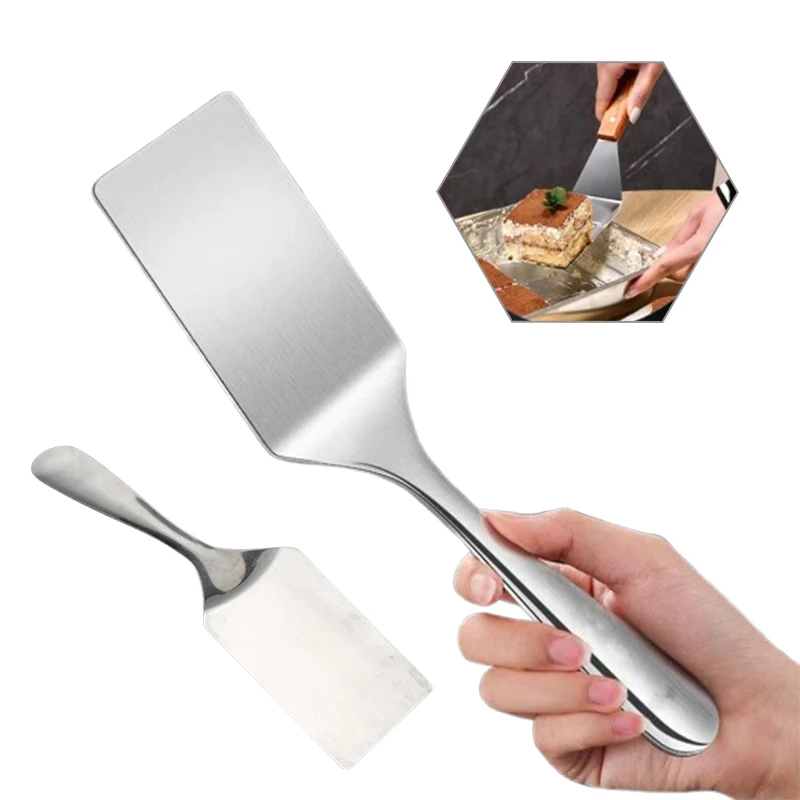 Stainless Steel Spatula Frying Shovel Steak Griddle Spatula for Turning Serving Egg BBQ Fish Cake Burger Kitchen Cooking Tool