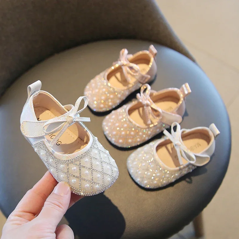 Spring Autumn New Baby Girls Leather Shoes Infant Toddler First Walkers Soft Shallow Princess Shoe Cute Mary Jane Shoes