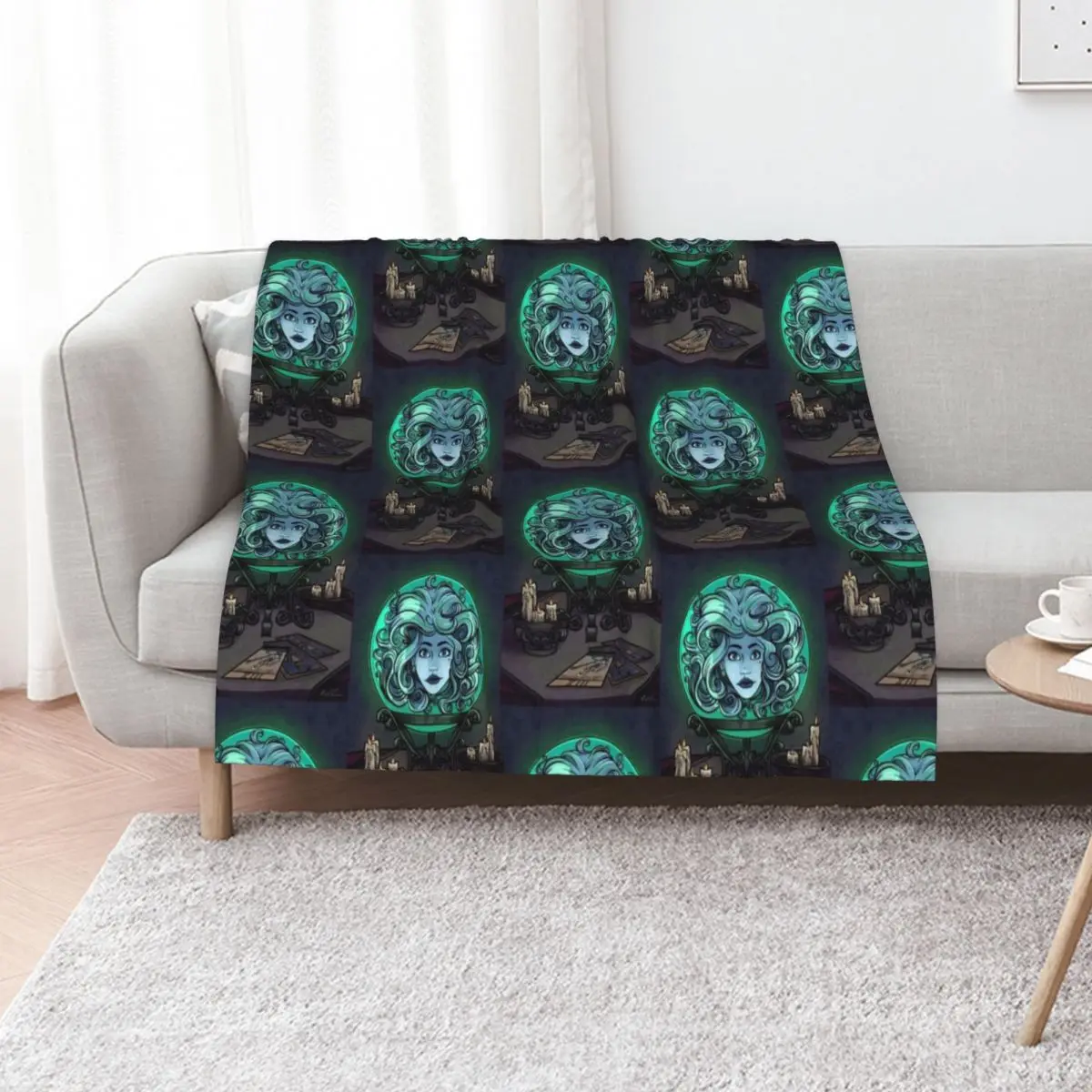 Madame Leota Throw Blanket Blankets Sofas Of Decoration Furry sofa bed Beach Moving Extra Large Throw Blankets