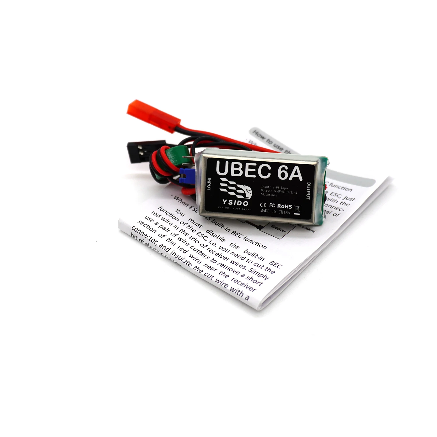 Estabilizador de voltaje BEC de modo de interruptor ajustable 8A 6A 4A UBEC 5V 6V 7,4 V para coche RC, accesorios de modelo de brazo de Robot de avión de ala fija