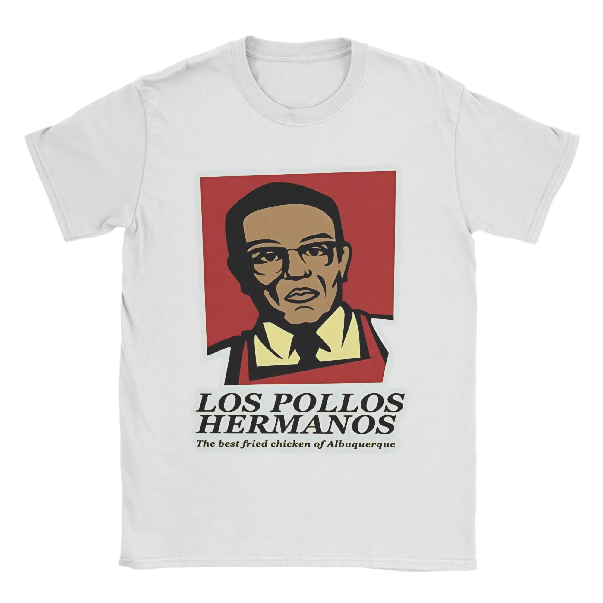 Vintage T-Shirt Beach Los Pollos Hermanos  Leisure T-Shirts Breakings Bad 100% Cotton Tee Shirt for Men Aesthetic Cheap Tops