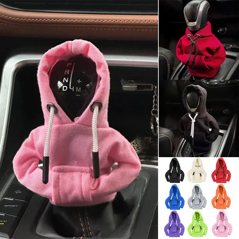 Nueva cubierta con capucha de cambio de marchas de coche, cubierta de cambio, decoración de manija de engranaje, se adapta a palanca de cambio de coche automática Manual, adorno de decoración Interior