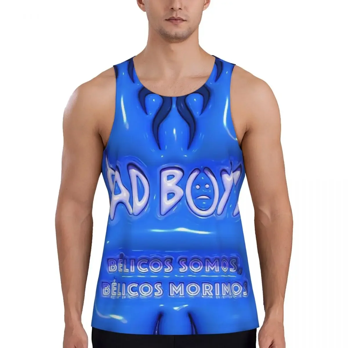 Junior H Sad Boyz Corridos Tumbados Mexico Gym Tank Bodybuilding Vest Fitness Sleeveless Tops Quick Men Workout Sports Clothing