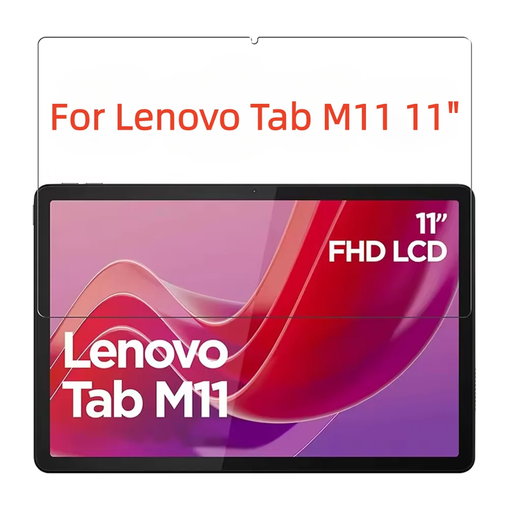 Protetor de tela de vidro temperado 9h, 1 peça, para tablet lenovo tab m11, 11 polegadas, 2024, anti-arranhões, anti-impressão digital, película protetora
