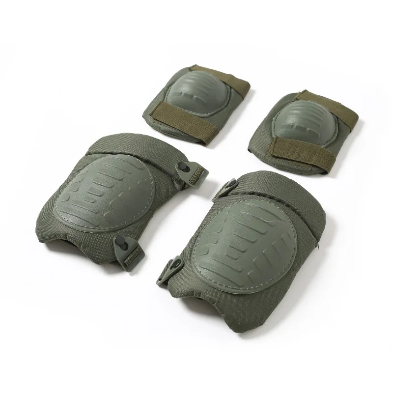 Protective Gear, Tactical Elbow & Knee Pads Hiking and Cycling Sports Protective Gear Four Piece Set, Protective and Anti Fall