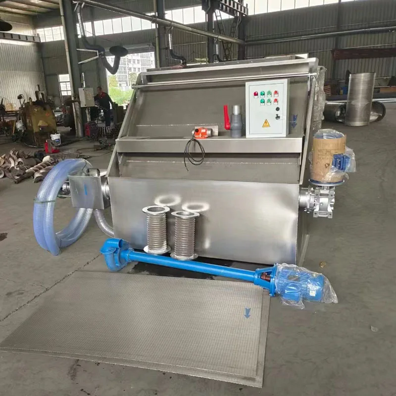 HCY Oblique sieve manure dehydrator, laying hen and duck manure separator, farm manure dry and wet separator