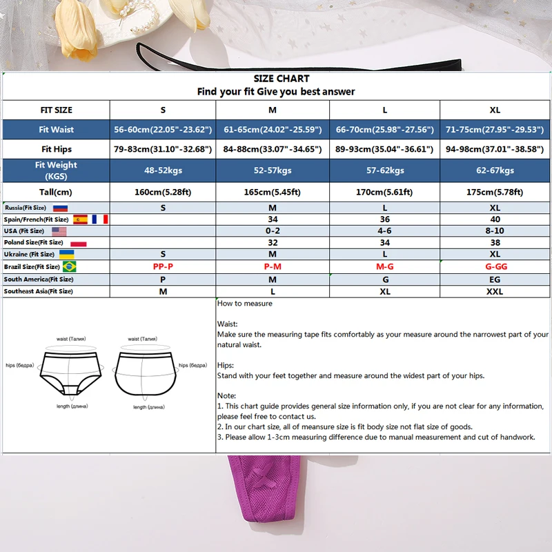 FINETOO 2PCS/Set Women Sexy Lace Floral G-String Panties Femme Underwear Lingerie Transparent Pantys S-XL Women's Mesh Thongs