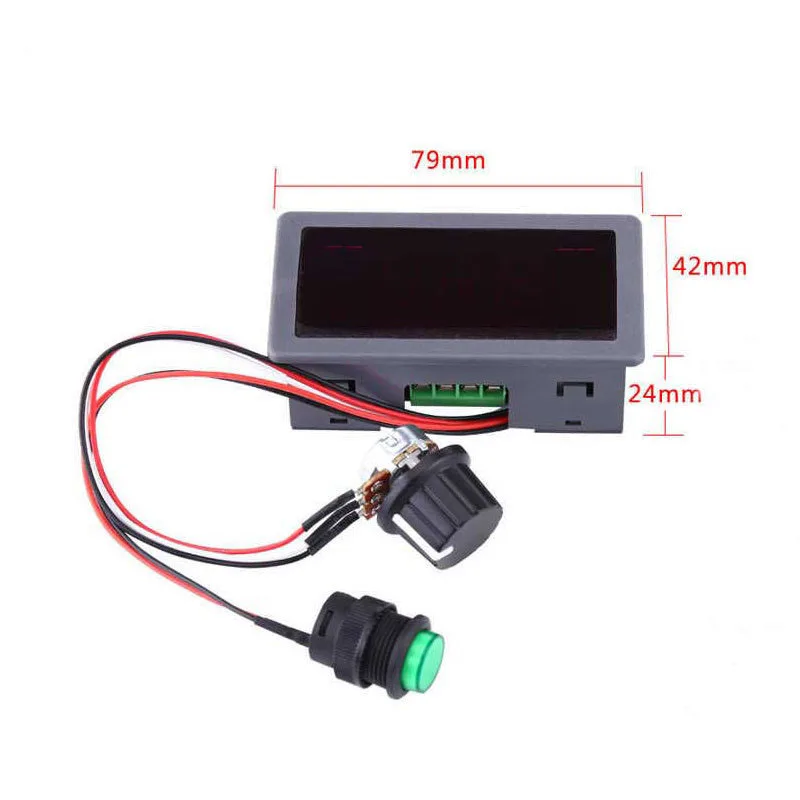 1/2 ~ 20/50Pcs CCM5D Digital Display DC Motor Speed Controller PWM 5A Keine Geschwindigkeit Schalter 6V12V24V Display Gehäuse