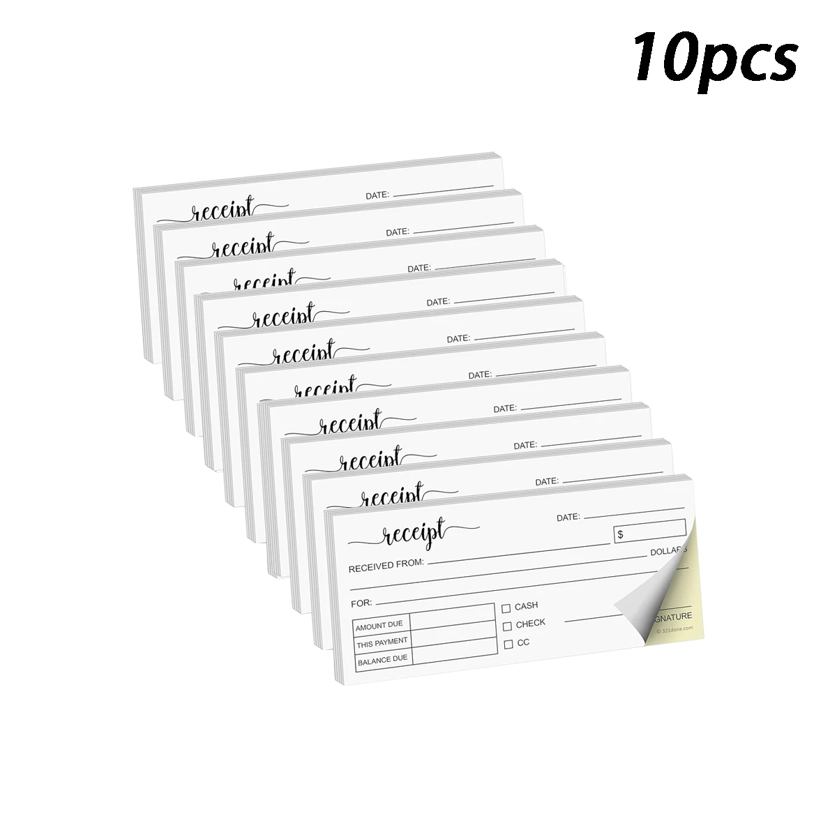 10 books, 150 copies in total, 7X15CM exquisite handmade boutique business photocopies sales order receipt document photocopies