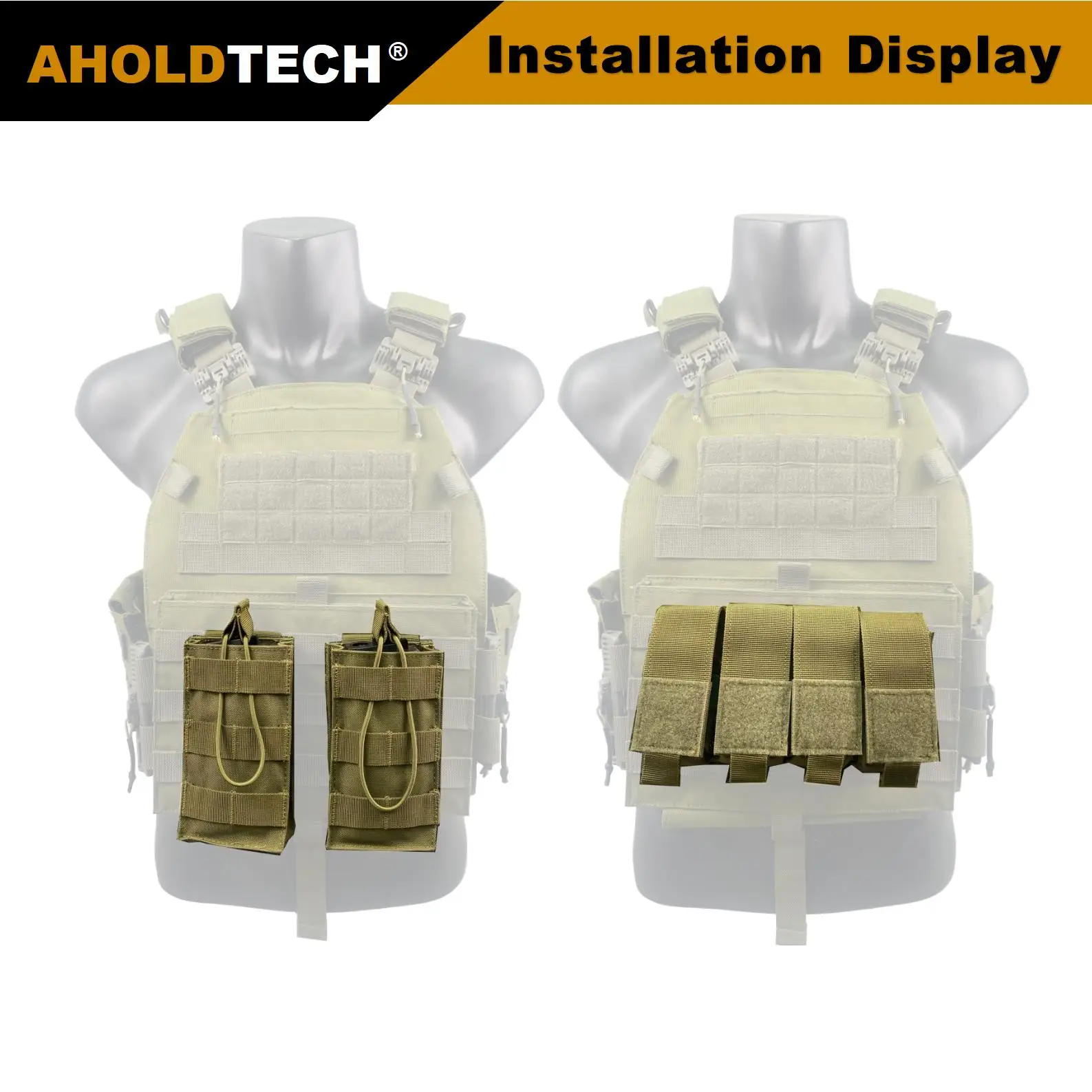 Tactical Magazine Molle Pouch AK AR Hunting Rifle Pistol Ammo Mag Bag 9mm AIRSOFT MAG Glock H&K MP5 MP9 ARP9 Air gun M4 M14 M16