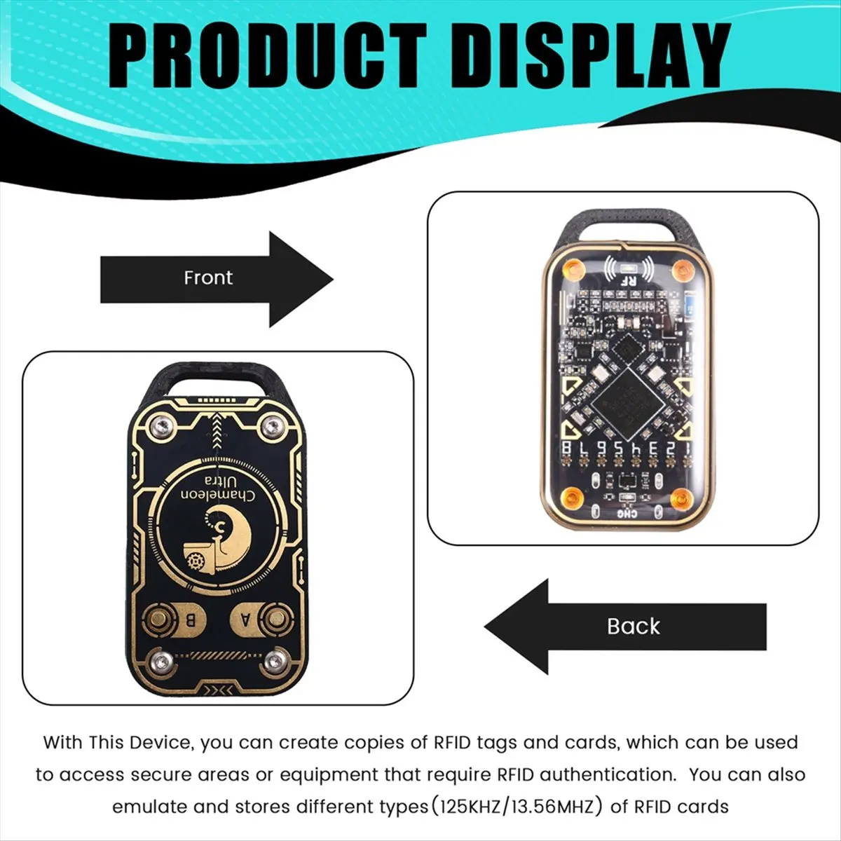 Goodprice Upgrade Chameleon Ultra Smart Card Emulator+2XT5577 Keychain RFID Smart Chip Reader 125K 13.56M Card NFC Duplicator