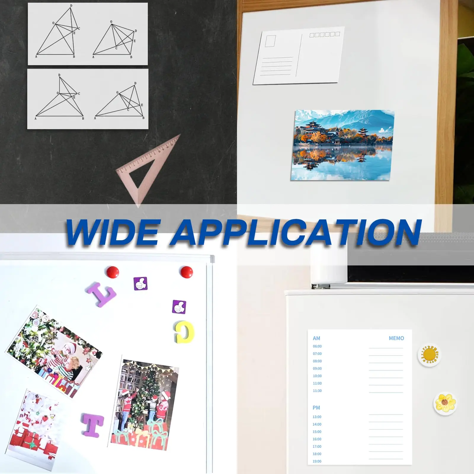 صفائح مغناطيسية ذاتية اللصق 3.5 × 5 بوصة 5 قطعة 16 مل مغناطيس سميك مرن قابل للقطع لملصقات صور الحرف اليدوية ذاتية الصنع