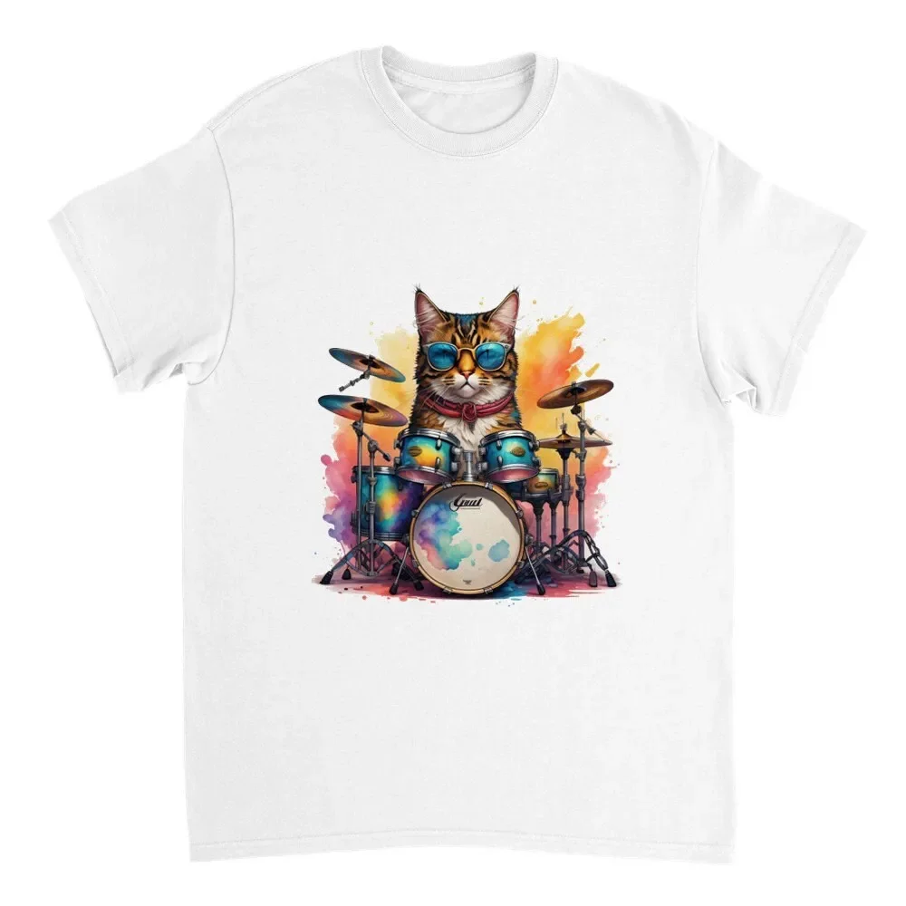 Cat Heavyweight Unisex Crewneck T-shirt