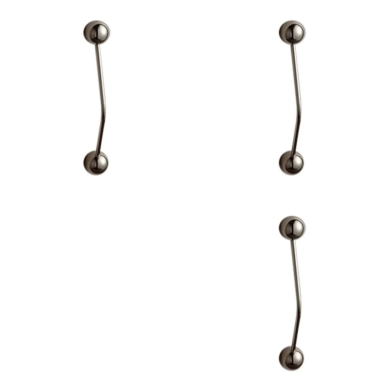 T19C 3X Design Furniture Handles Bar Pulls High-End French Drawer Knobs With Round Ball Dresser Handles