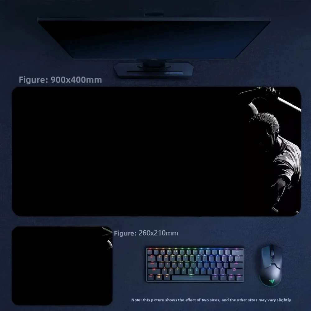High Definition Printing Precision Lock Edge ONE PIECE Series High Quality Non-slip Mouse Pad Boy Gaming Large Size Keyboard Pad